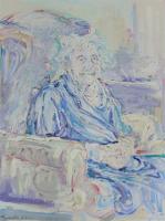 1980- La nonna Rina in un quadro di Wanda Guanella 